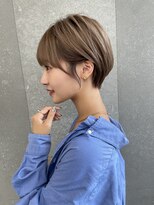 ロンドロゼ 池袋(Lond rose)&nbsp;♪ 暗めカラー/グランマッシュ/デザインカラー/ショートボブ/12