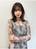 ホワイトグレージュ/チェリーブラウン/ミニウルフ[南青山]