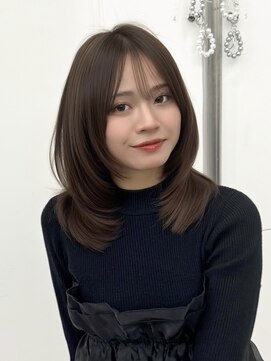 アマトウキョウスマートサロン(AMA TOKYO×Smart Salon) くびれレイヤー/顔まわりカット/レイヤーカット/小顔ヘア