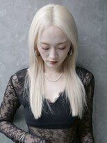 ソル バロール 表参道(SOL .valor)&nbsp;ハイトーンカラーミディアムレイヤーボブデザインカラー韓国ヘア