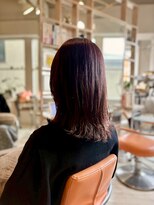 アシャ ヘアー ソリューション 神戸店(asha hair solution)&nbsp;ミルクティーブロンド/ダークブルー/デジタルパーマ/摂津本山