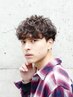 【メンズ】カット+フルカラー+4stepトリートメント¥9500(万代/メンズパーマ)