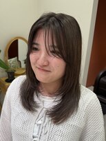 ランフィー(ramphy)&nbsp;レイヤーカット＋透明感グレージュカラー