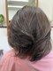 ビューティサロン 美帆の写真/ダメージを抑えて艶やかに。白髪悩みに寄り添うヘアマニキュアと上質グレイカラーで理想の大人髪へ♪