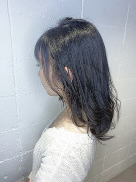 シェル 吉祥寺(shell) 抜け感☆暗髪シルキーミディ
