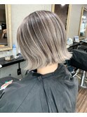 アッシュブロンドバレイヤージュ ボブ【Insta→bacio_ozawa】
