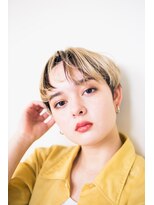 ピズム(PISM)&nbsp;耳かけハンサムイメチェンショート／ハイライト＆ローライト