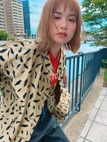 クラフト ヘア デザイン(CRAFT HAIR DESIGN)&nbsp;オン眉 切りっぱなし ミディアム/ ペールベージュ