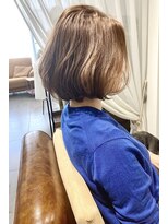 エイチヘアー(eichi hair)&nbsp;ゆるっとしたウエーブのボブ ビフォー＆アフター