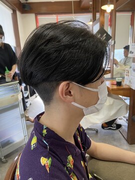 ヤソ(yaso) センターパートマッシュ