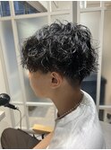 センターパート×ツイストスパイラル