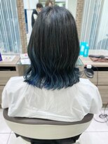 アッシュ 高円寺店(Ash) ボブ　ブルーグラデーション