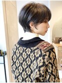 大人可愛い20代30代40代50代小顔ショートボブ丸みショートくびれ