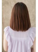 ベージュピンク前下がりヘルシースタイル309Y越谷20代30代40代