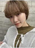 【tricca代官山】マッシュショート/ミルクティーベージュ
