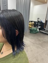 テーラヘアー ユーカリが丘店(TELA HAIR) イヤリングカラーネイビー【TELA HAIRユーカリが丘】