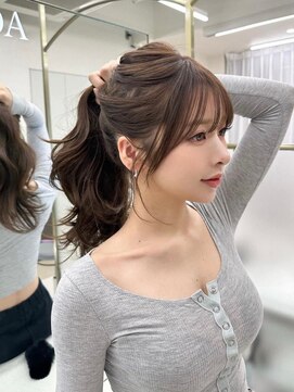 コア 表参道(COA) レイヤーカット/ウエットヘア/オリーブベージュ/表参道/表参道駅