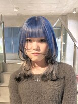 ヲタク(wotaku.)&nbsp;デザインカラーロングウルフ裾カラーインナーカラーハイトーン
