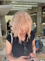 ヲタク(wotaku.) ホワイトベージュミルクティーダブルブリーチハイトーンカラー