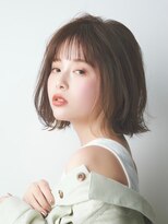 エトル バイ コムマティス 恵比寿駅前店(etre by comme Matisse)&nbsp;小顔カット×透明感カラー[恵比寿駅/髪質改善/オリーブグレー]