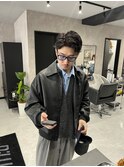 大人七三アップバング