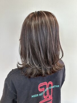 ヘアーアンドメイク アンジュ 中野店(Hair&Make ange) ワンカールレイヤー×グレージュハイライト