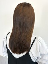 カノエ 福岡香椎店(canoe) 顔周りカット ショコラブラウン 髪質改善トリートメント 透明感
