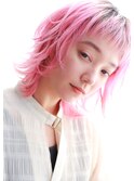 【MILES】マッシュウルフ×ハイトーンピンク