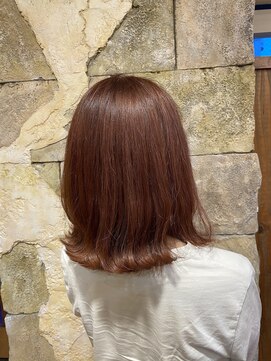 クレドガーデン 綾瀬店(CRED GARDEN) 外ハネボブ＊アプリコットオレンジ