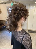 細げ軟毛でも高めふわポニーテール