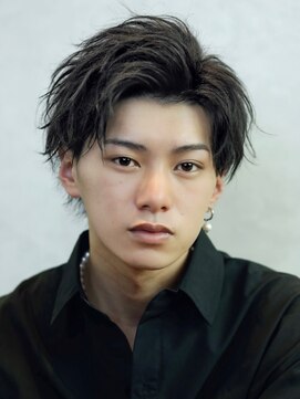 リップス 表参道店(LIPPS) かき上げアップバング毛流れパーマ