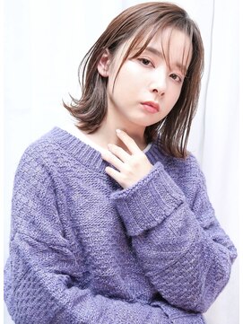 フルショウ 小牧(FURUSHO) 【透明感ロブヘア】シースルーバンク×ナチュラルこなれヘア