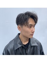 オプ アート(Op Art) センターパート/スパイラルパーマ