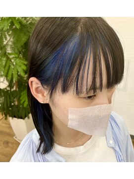 トコトコ(tocotoco) インナーカラー × フェイスフレーミング