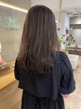 ローレン(LOREN) 透明感髪質改善ベージュダブルカラーミルクティーグレージュ