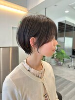 ビューエヒメ(VIEW EHIME)&nbsp;小顔カットショートボブ大人可愛いアッシュオリーブ20代30代40代