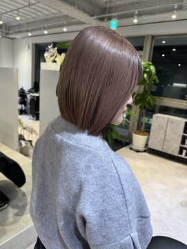 マルフェ 天王寺(marfe) ミルクティーベージュハイトーンケアブリーチ透明感カラー