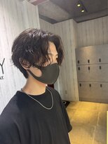 アクシー ヘアーアンドメイク(AXY HAIR&MAKE)&nbsp;縦落ちウルフパーマ／ウザバング波ウェーブツイストパーマメンズ