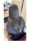 髪質改善カラー　グレージュ　艶髪