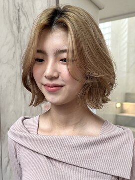 サイン 渋谷(SIGN) 20代/タッセルボブ/レイヤーボブ/透明感カラー