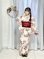 ブルームス アンジュ(Blooms Unge) サイド編み下ろし　浴衣着付け