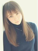 マチルダボブピンクベージュインナーグレージュハイライト大人