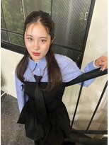 ヴィオラカラー(VIOLLA COLOR) 艶ストレート×透明感カラー/小倉