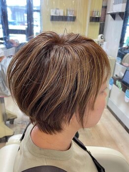 ヘアーデザインディープ hair design Deepの写真/【大阪/天六】”ショートヘアにしたいけど勇気が出ない…”そんな方はhair design Deepにお任せ!