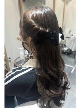麻生一輪 ヘアセット　原田咲菜