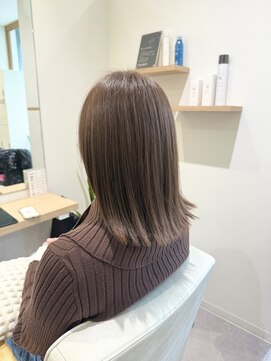 ブランシュ 南行徳店(BLANCHE) 髪質改善カラー/透明感ベージュ/オリーブベージュ/小顔カット
