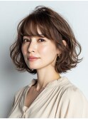 クラゲヘアー/小顔/ココアベージュ/オリーブグレー/川西
