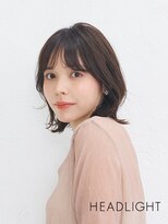 アーサス ヘアー デザイン 那覇おもろまち店(Ursus hair Design by HEADLIGHT)&nbsp;ミディアムレイヤーボブ×小顔×オリーブグレーブラウン/黒髪