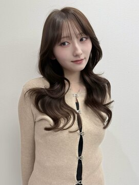 韓国風/レイヤーカット/顔周り/顔まわり/髪質改善/ベージュ