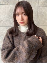 スリーマーク(THREE mark)&nbsp;レイヤーカット×チョコレートカラー